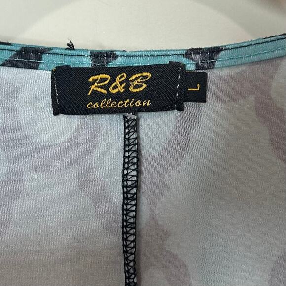 R&B Collection Short Sleeve Dress Size L - Picture 4 of 9